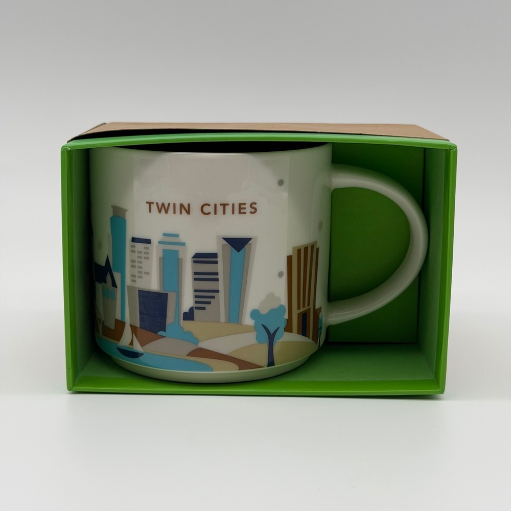 Starbucks Twin Cities You Are Here Collection 2017 Coffee Mug Cup 14oz w/ Box
